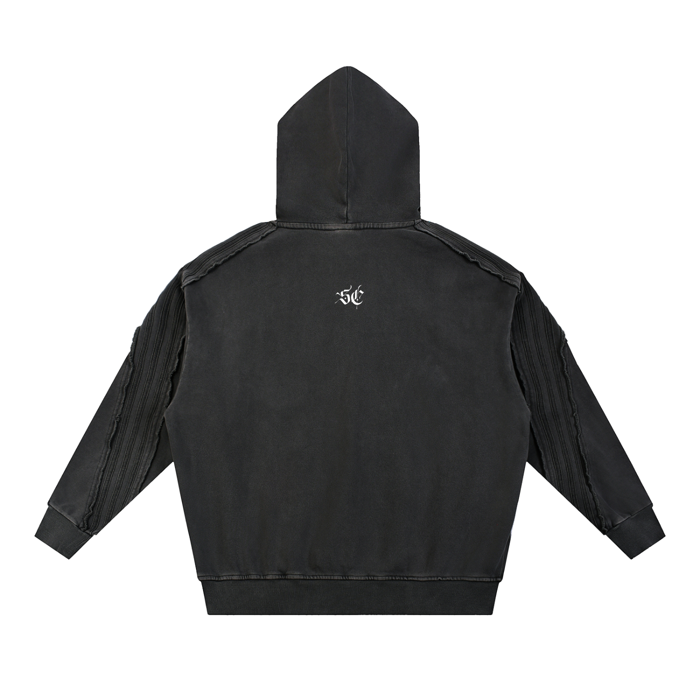 Snow Washed Tape Raw Edge Hoodie - *Signature*