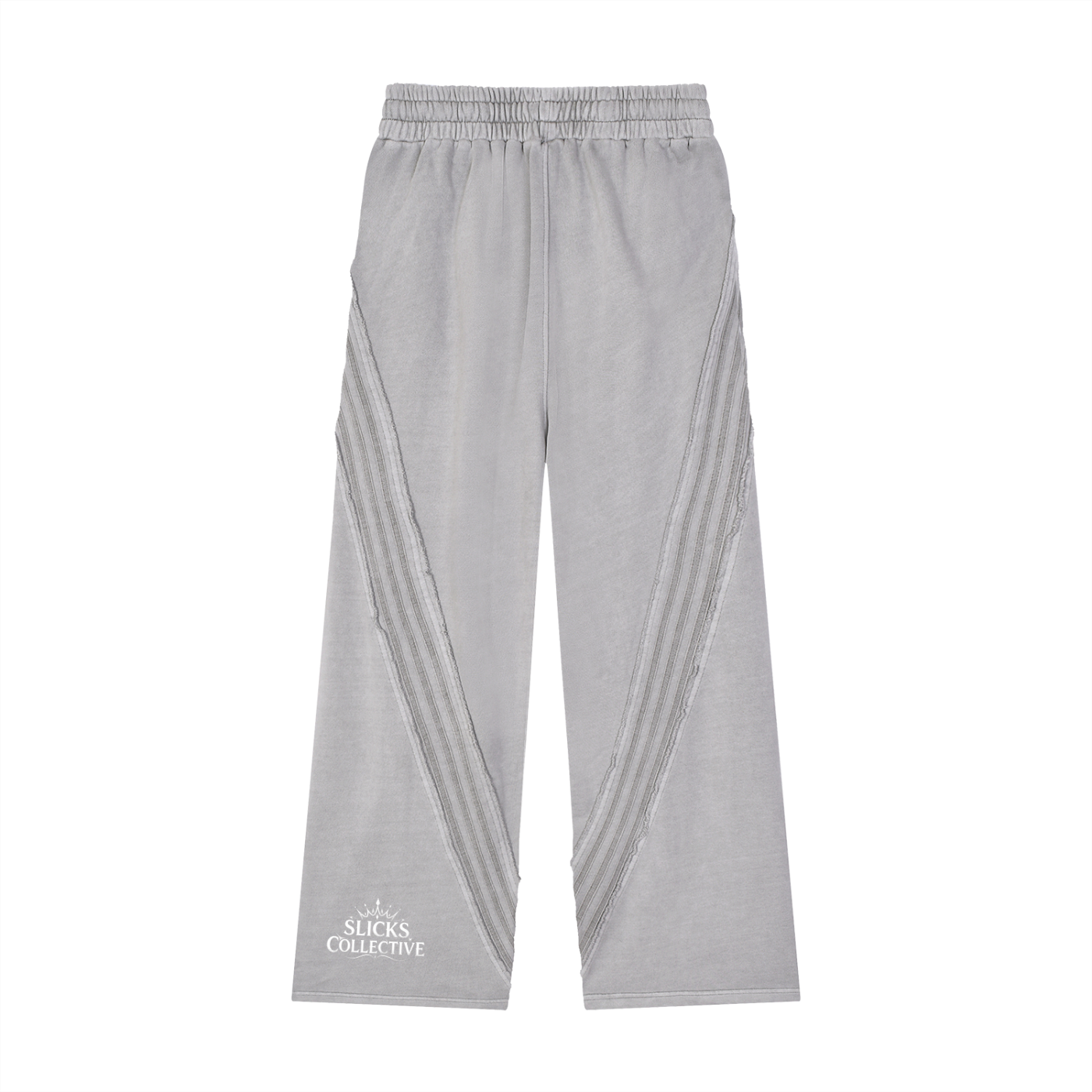 Snow Washed Tape Raw Edge Sweatpants - *Rise*
