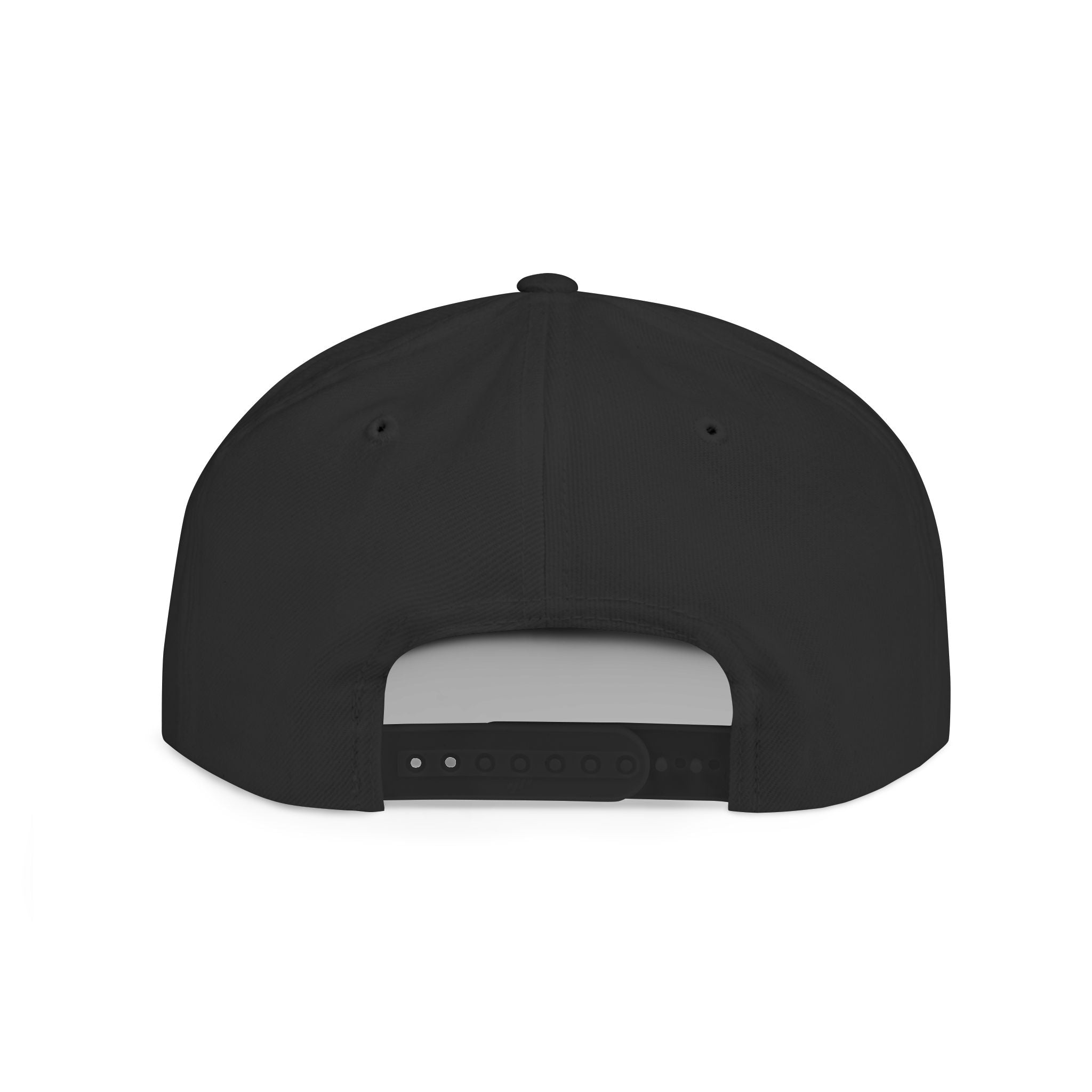 Distressed Snapback Hat — *Rise* Logo Flat Bill