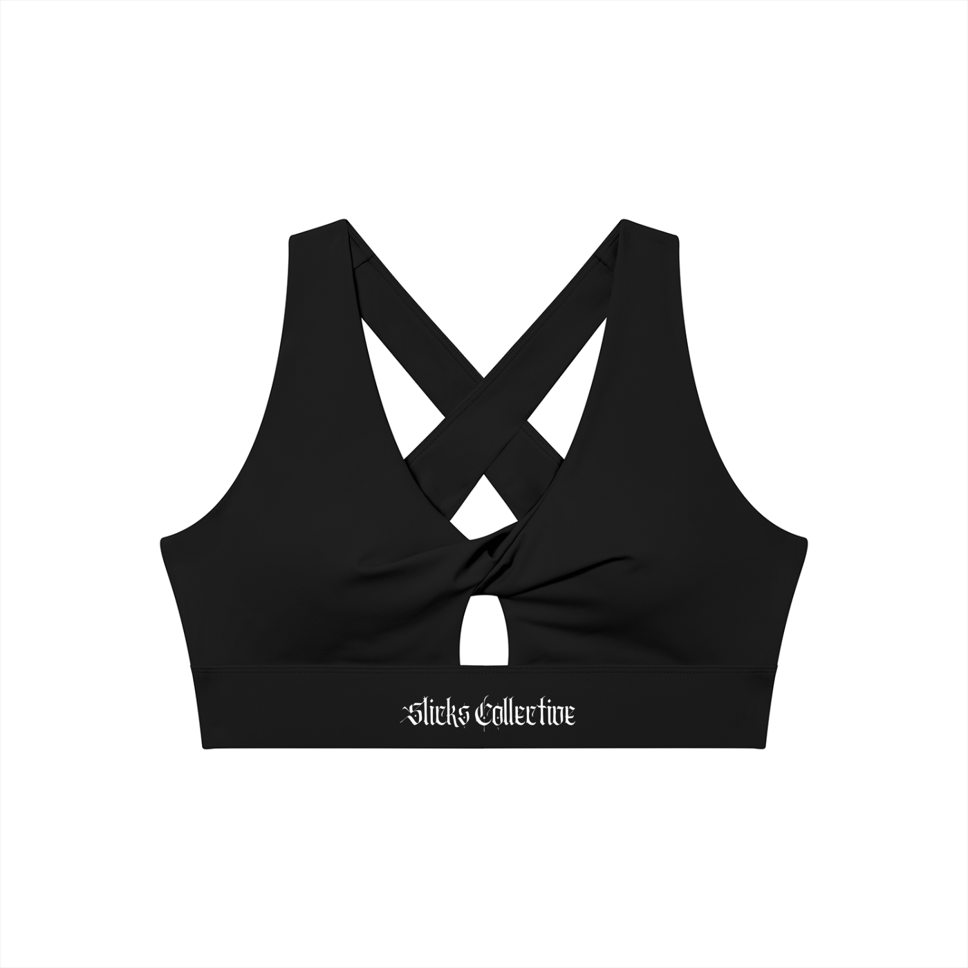 Women's Twist Front V-Neck Sports Bra - *Signature*