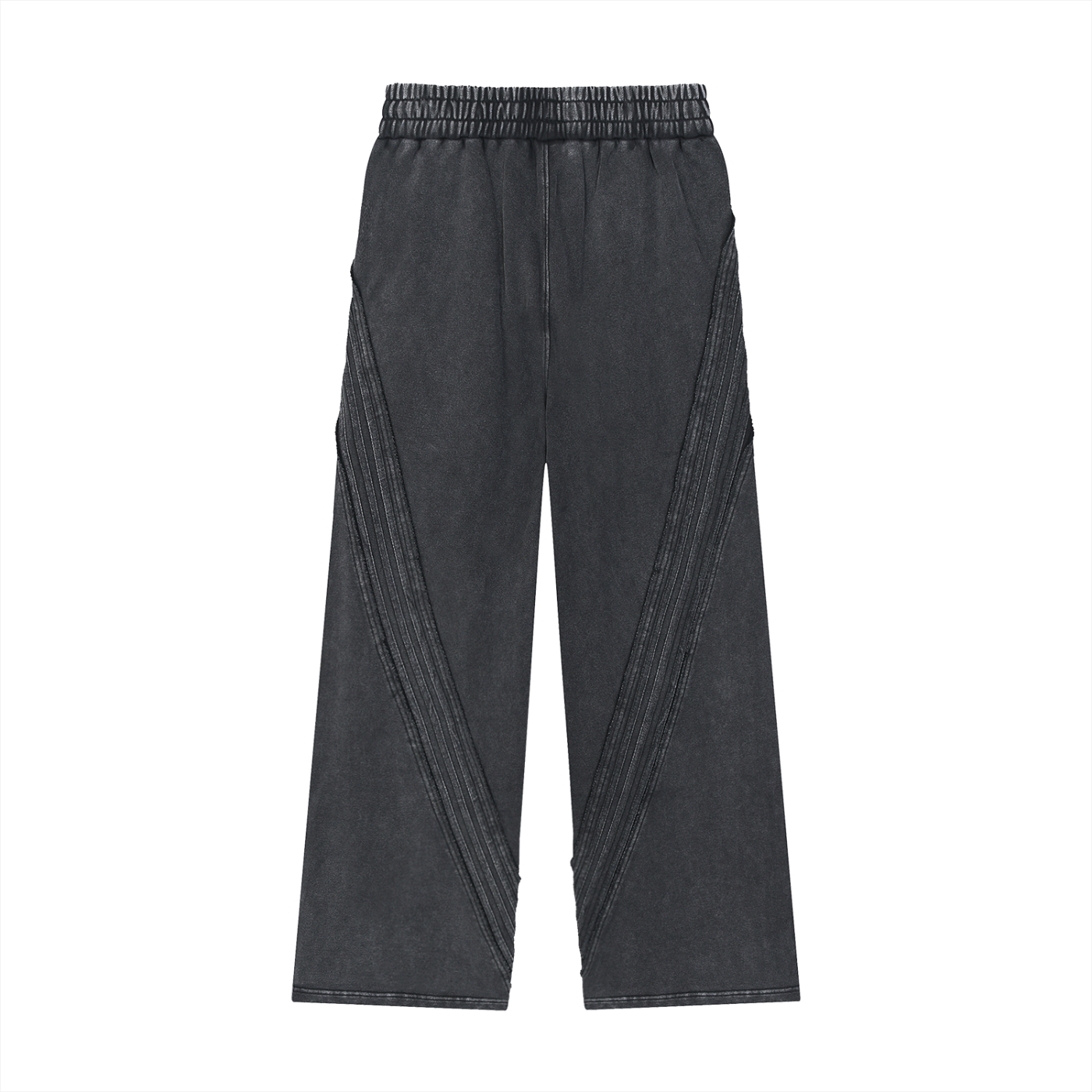 Snow Washed Tape Raw Edge Sweatpants - *Signature*