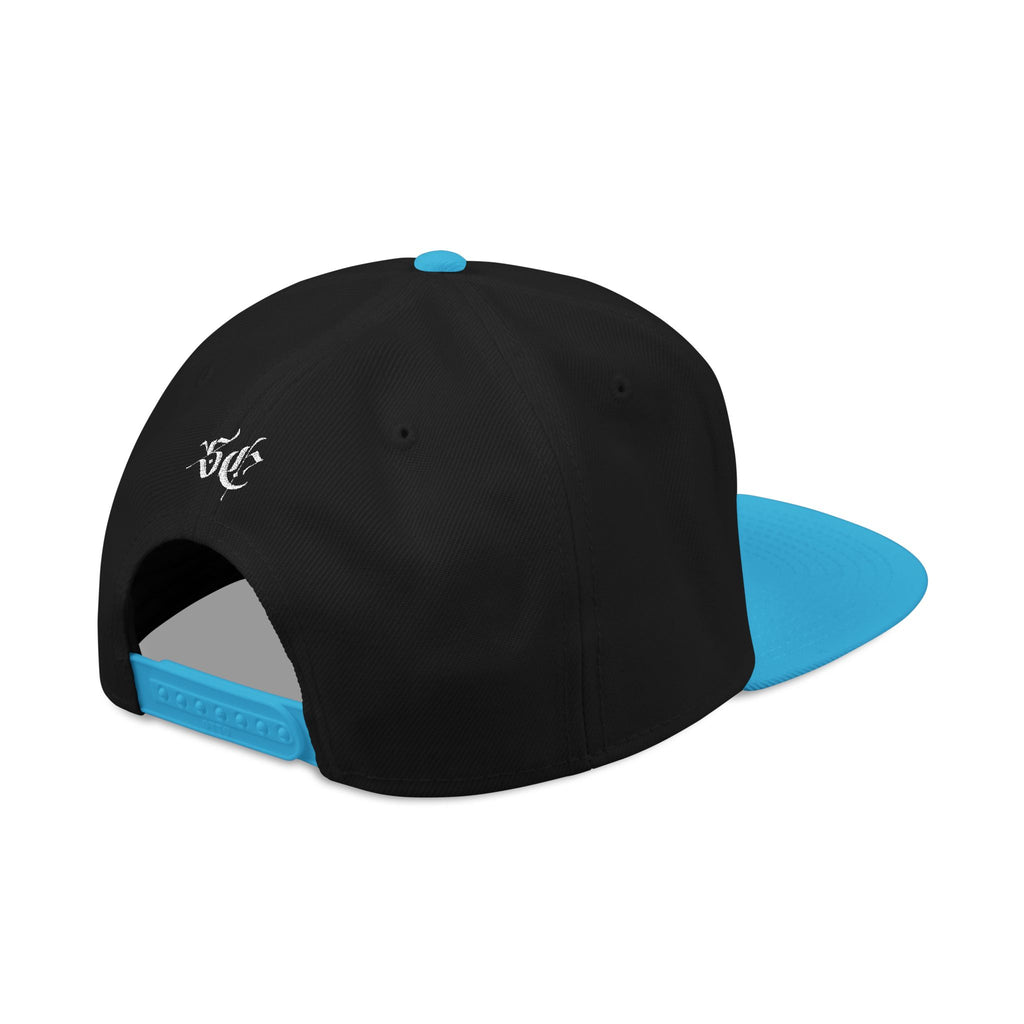 Embroidered Urban Snapback Hat — Distressed White Logo