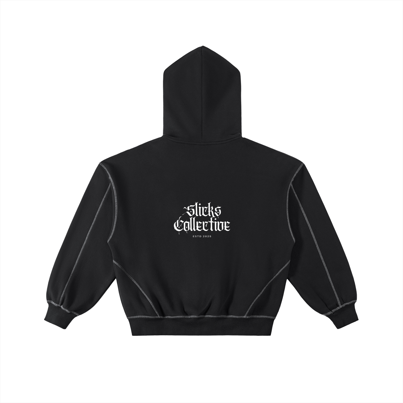 Contrast-Stitched Zip Hoodie - *Signature*