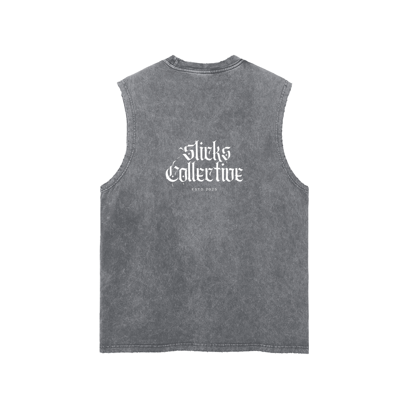 Snow Washed Frayed Hem Tank Top - *Signature*