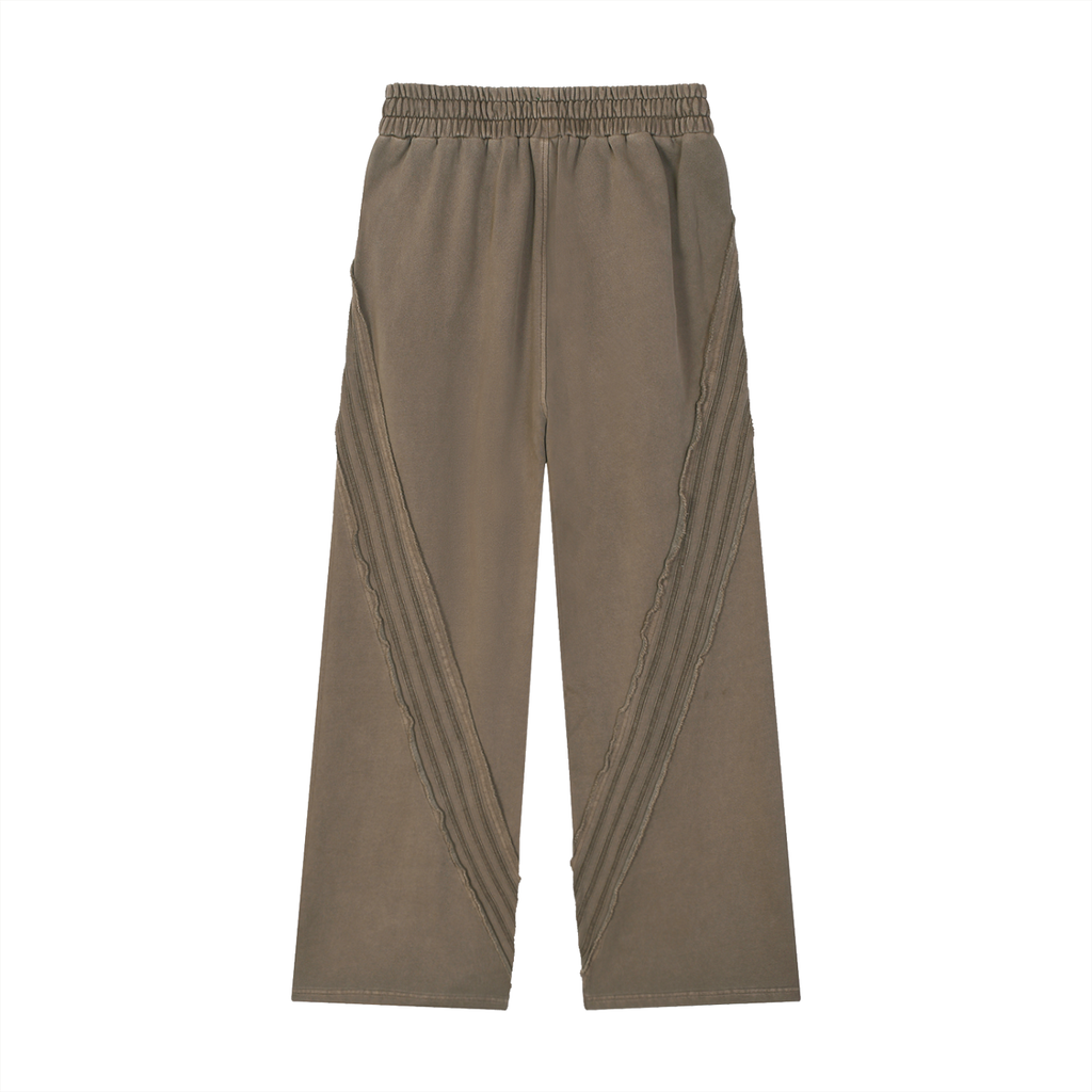Snow Washed Tape Raw Edge Sweatpants - *Signature*