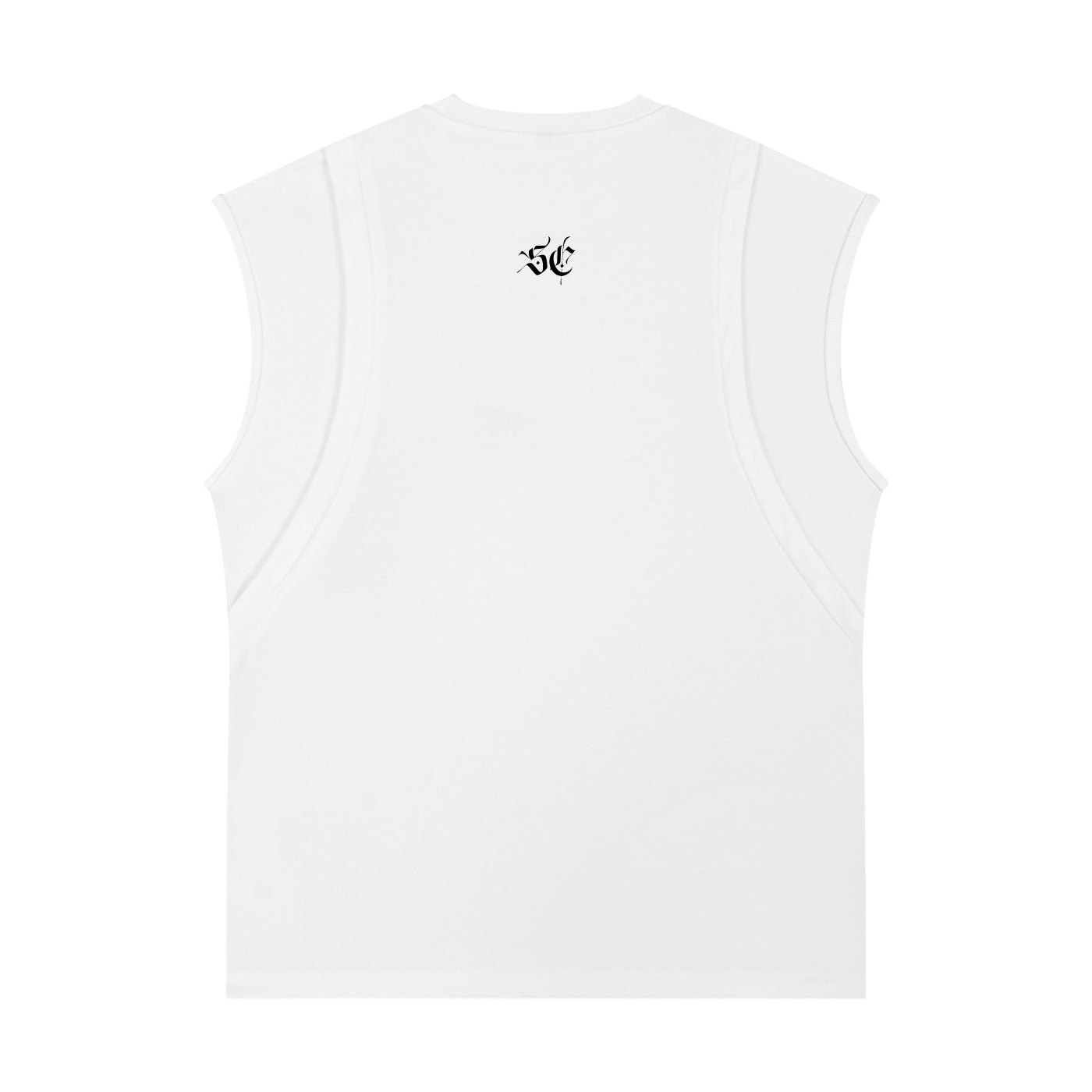 Spliced Panel Sleeveless Muscle Tee - *Signature *