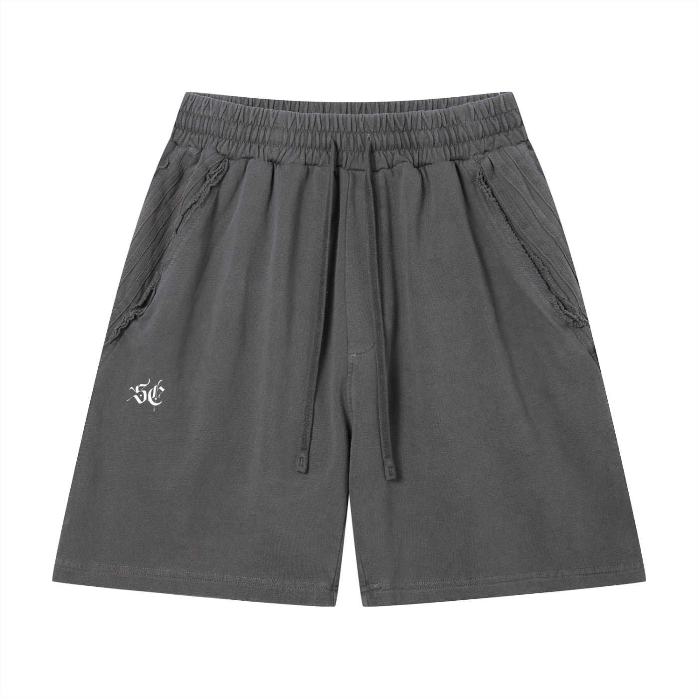 Unisex Vintage Wash Raw Edge Shorts - *Signature*