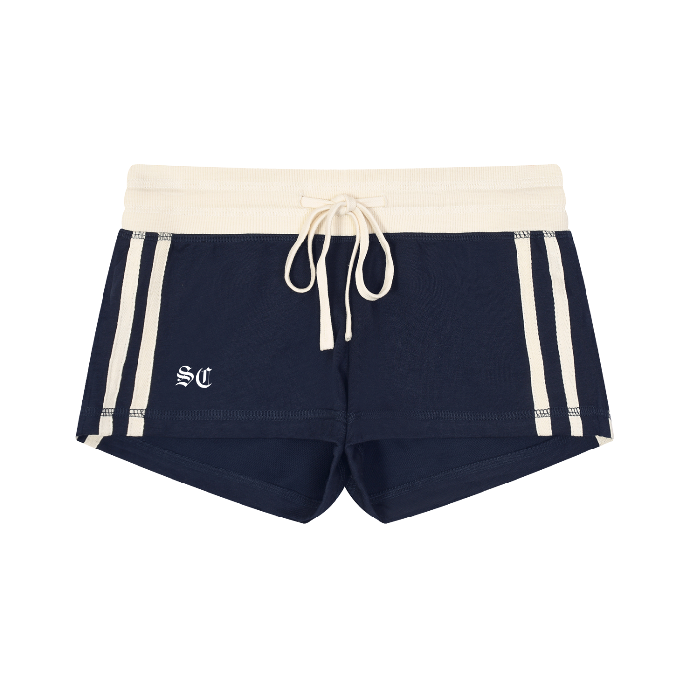 Women's Contrast Stripe Shorts - *Old English*