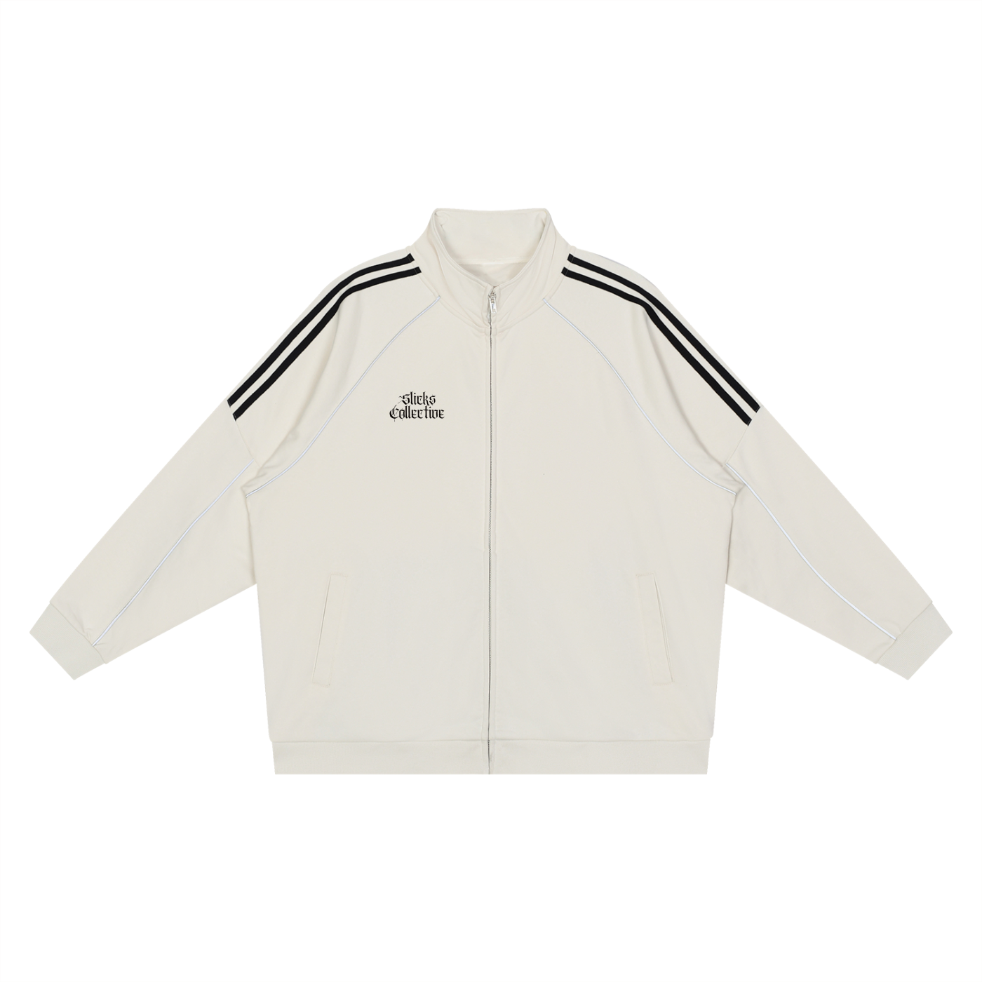 Reflection Striped Raglan Sleeve Jacket - *Signature*