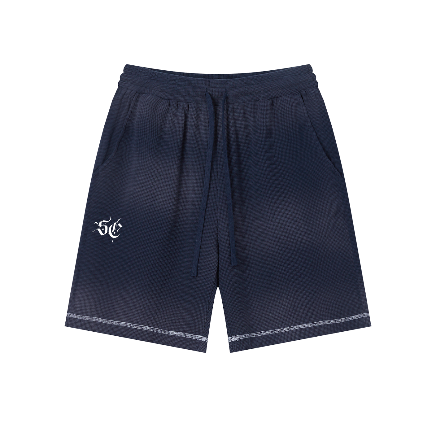 Sunfade Waffle Raw Hem Shorts - *Signature*