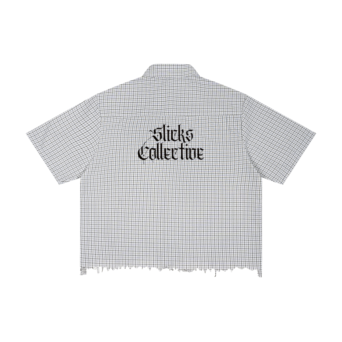 Unisex Distressed Plaid Boxy Shirt - *Signature*