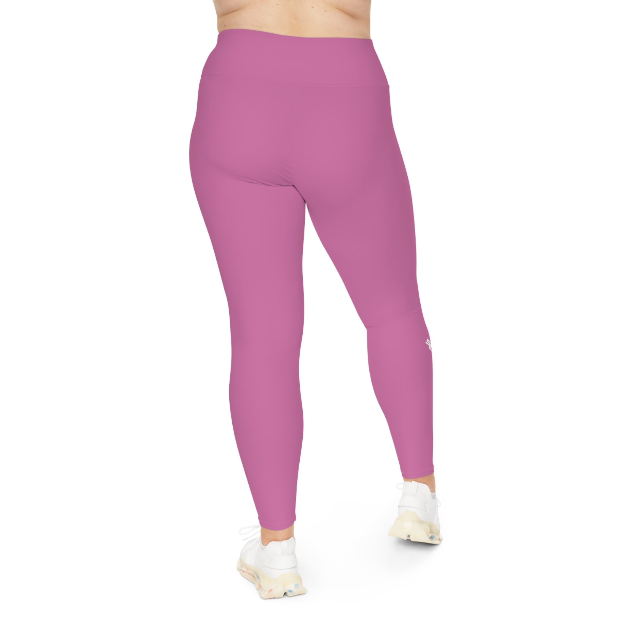 Plus Size Leggings — Pink Seamless High-Waist Activewear