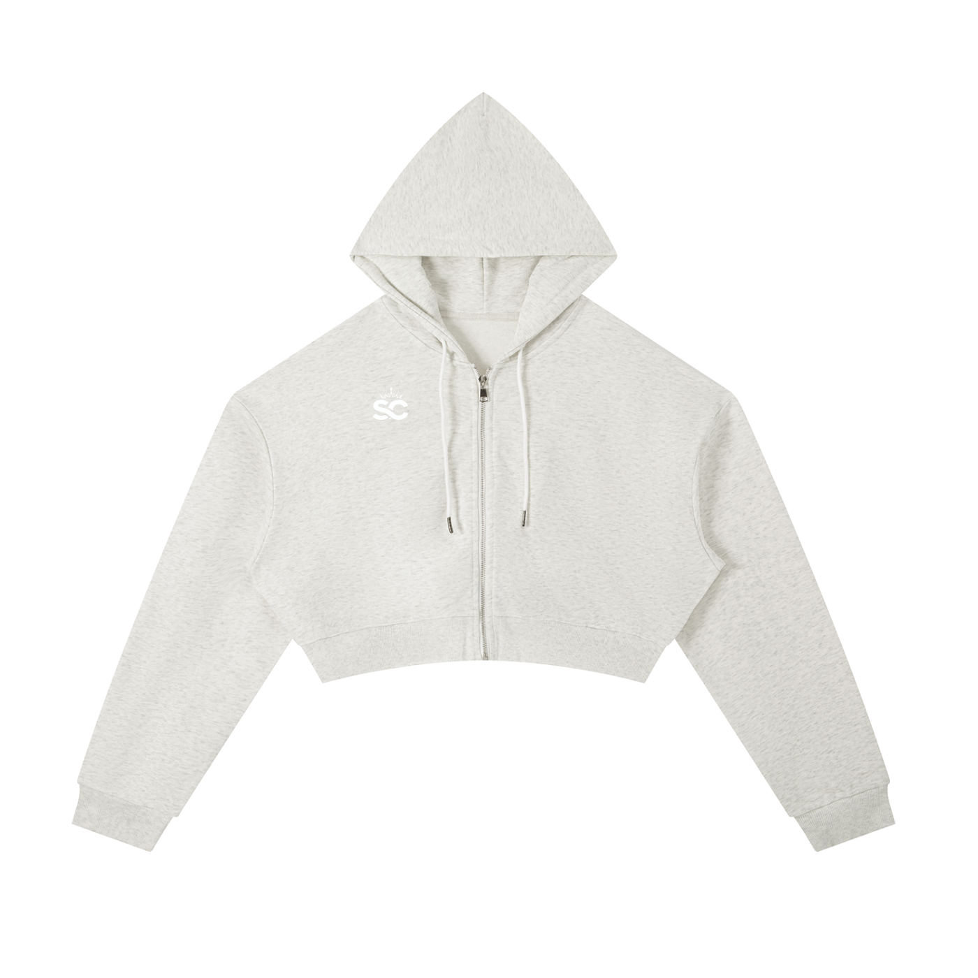 Essential Cropped Zip Hoodie - *Rise*
