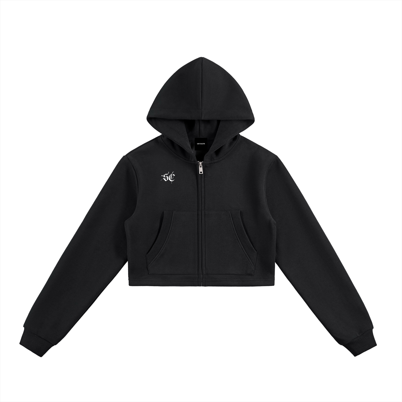 Essential Cropped Zip Hoodie - *Signature*