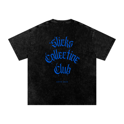Blue SCC Snow Washed Oversized Tee