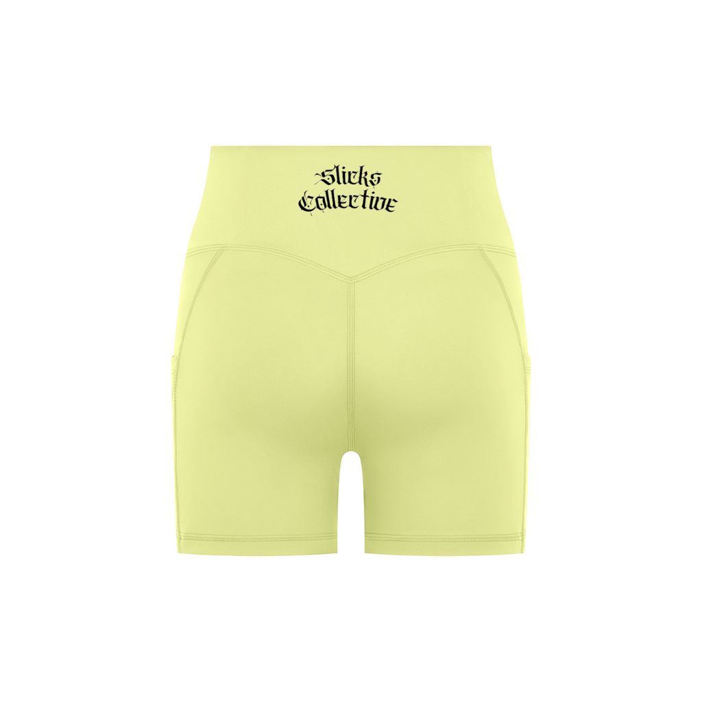 High-Waisted Pocket Biker Shorts - *Signature*