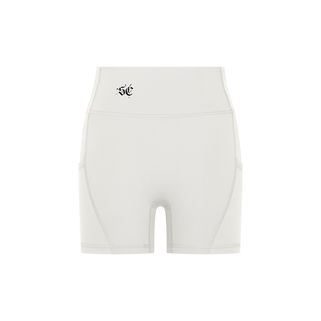 High-Waisted Pocket Biker Shorts - *Signature*