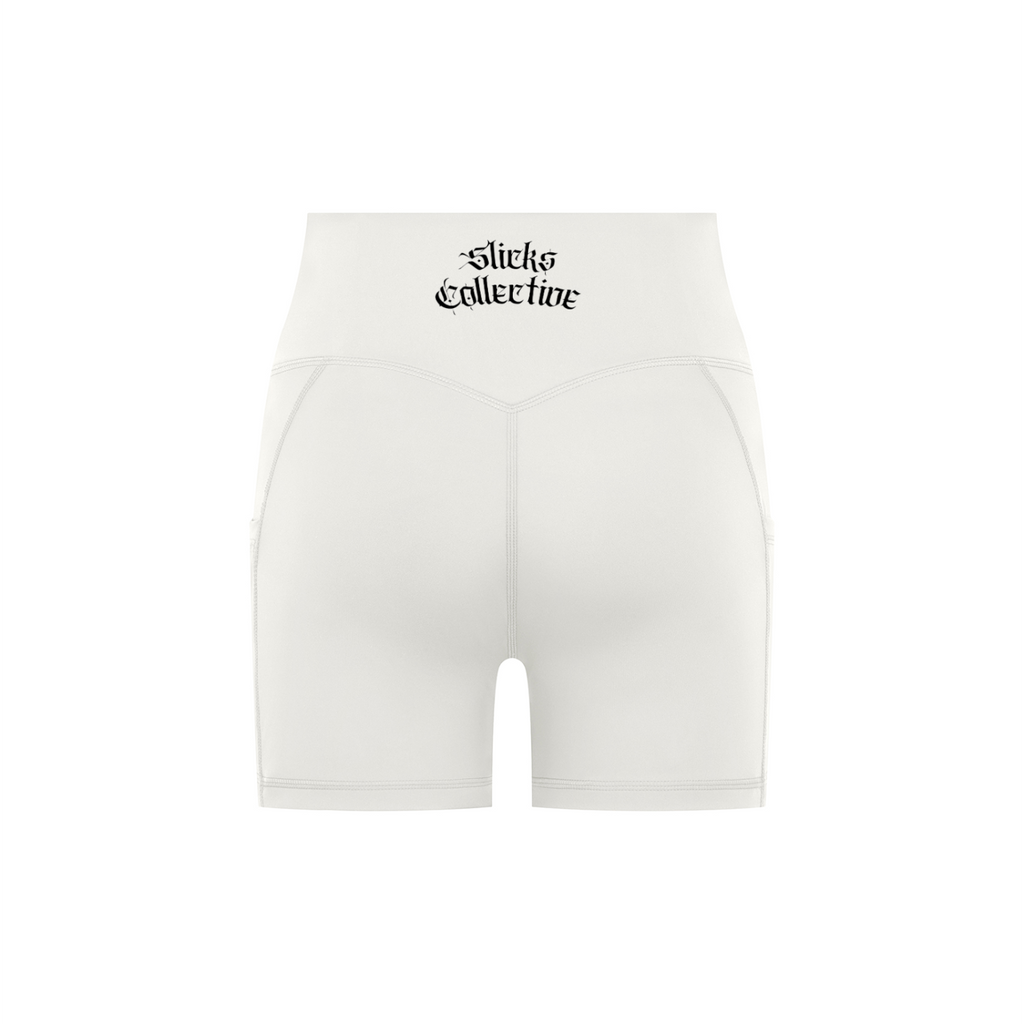 High-Waisted Pocket Biker Shorts - *Signature*