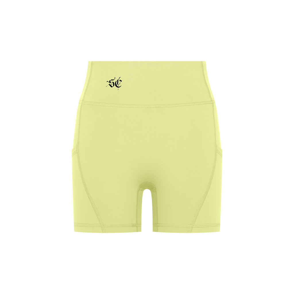 High-Waisted Pocket Biker Shorts - *Signature*