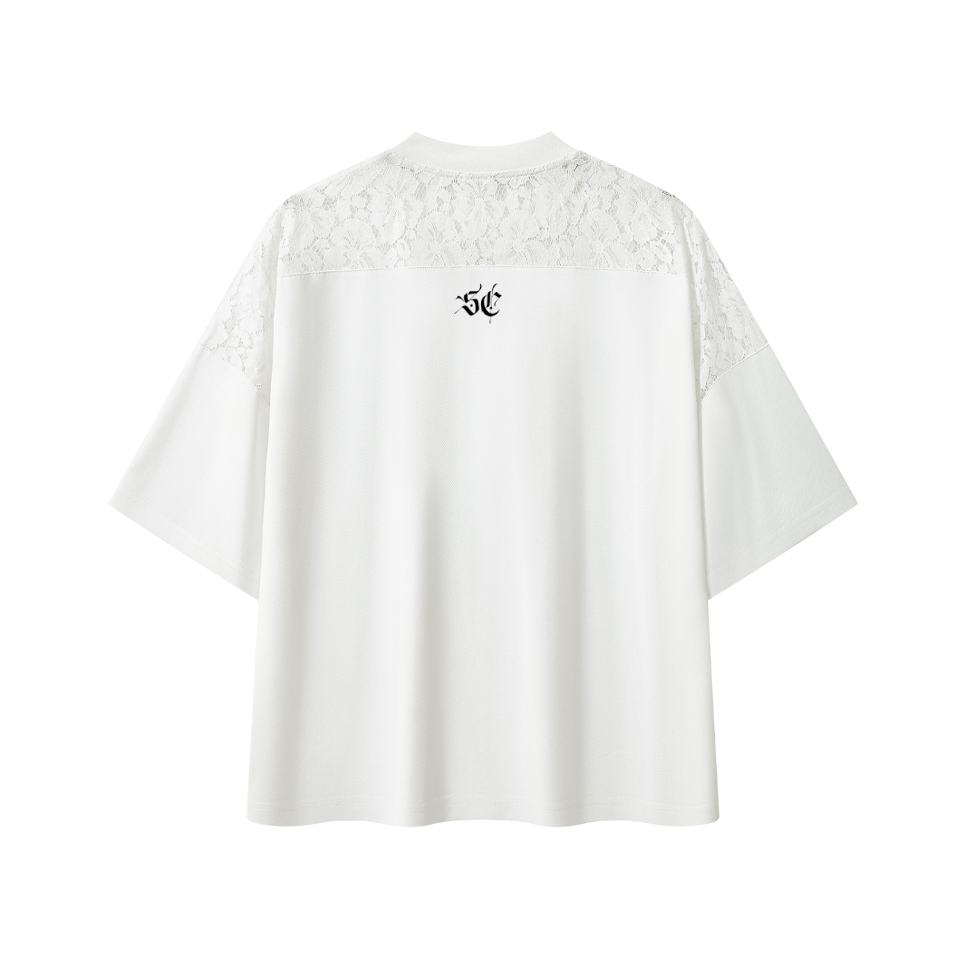White Courtside Lace Tee