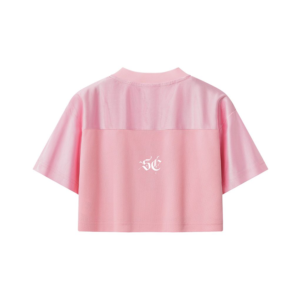 Women’s Cropped Paneled V-Neck Jersey - *Signature*