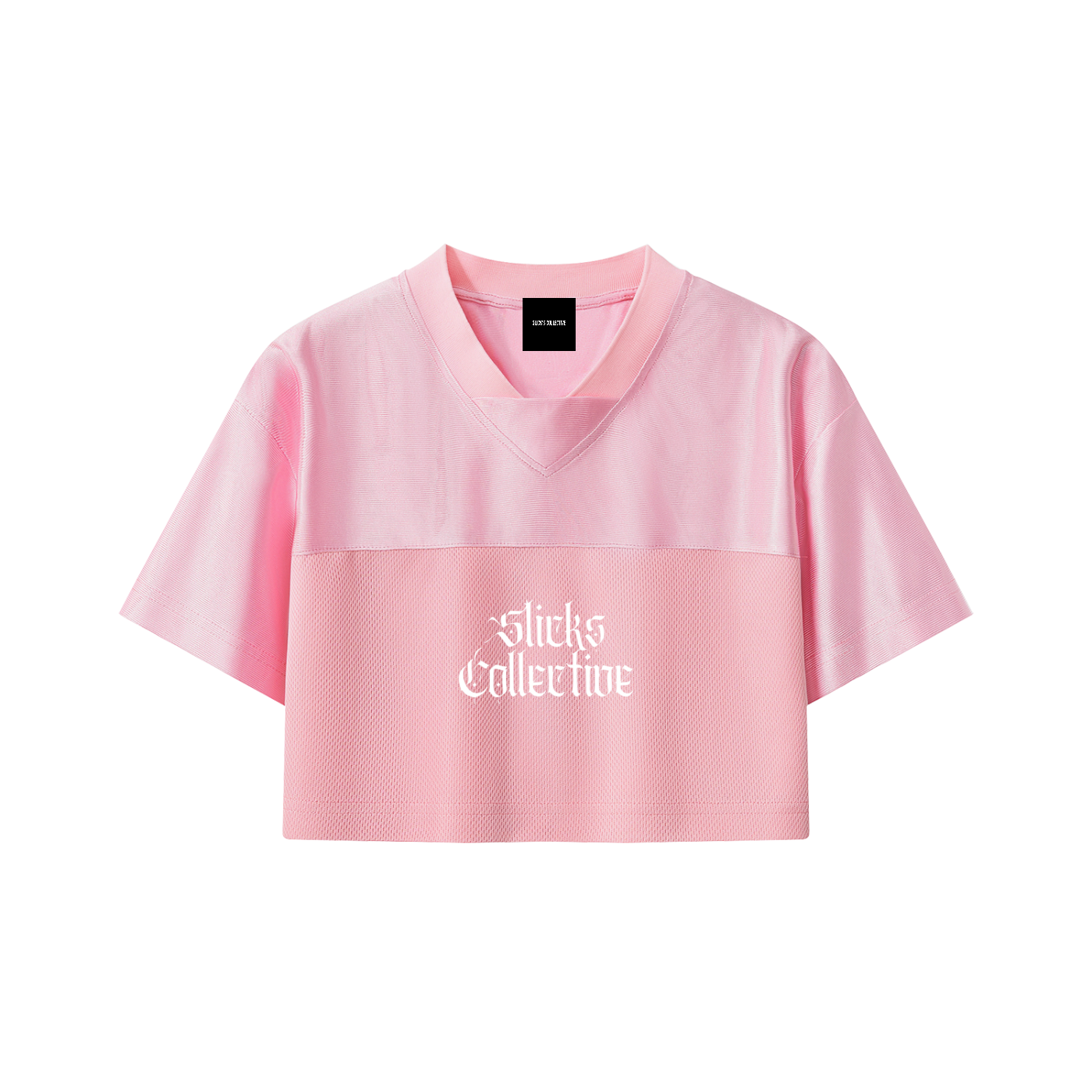 Women’s Cropped Paneled V-Neck Jersey - *Signature*