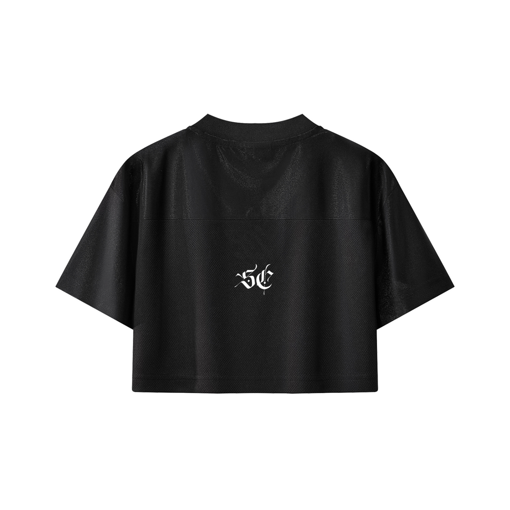 Women’s Cropped Paneled V-Neck Jersey - *Signature*