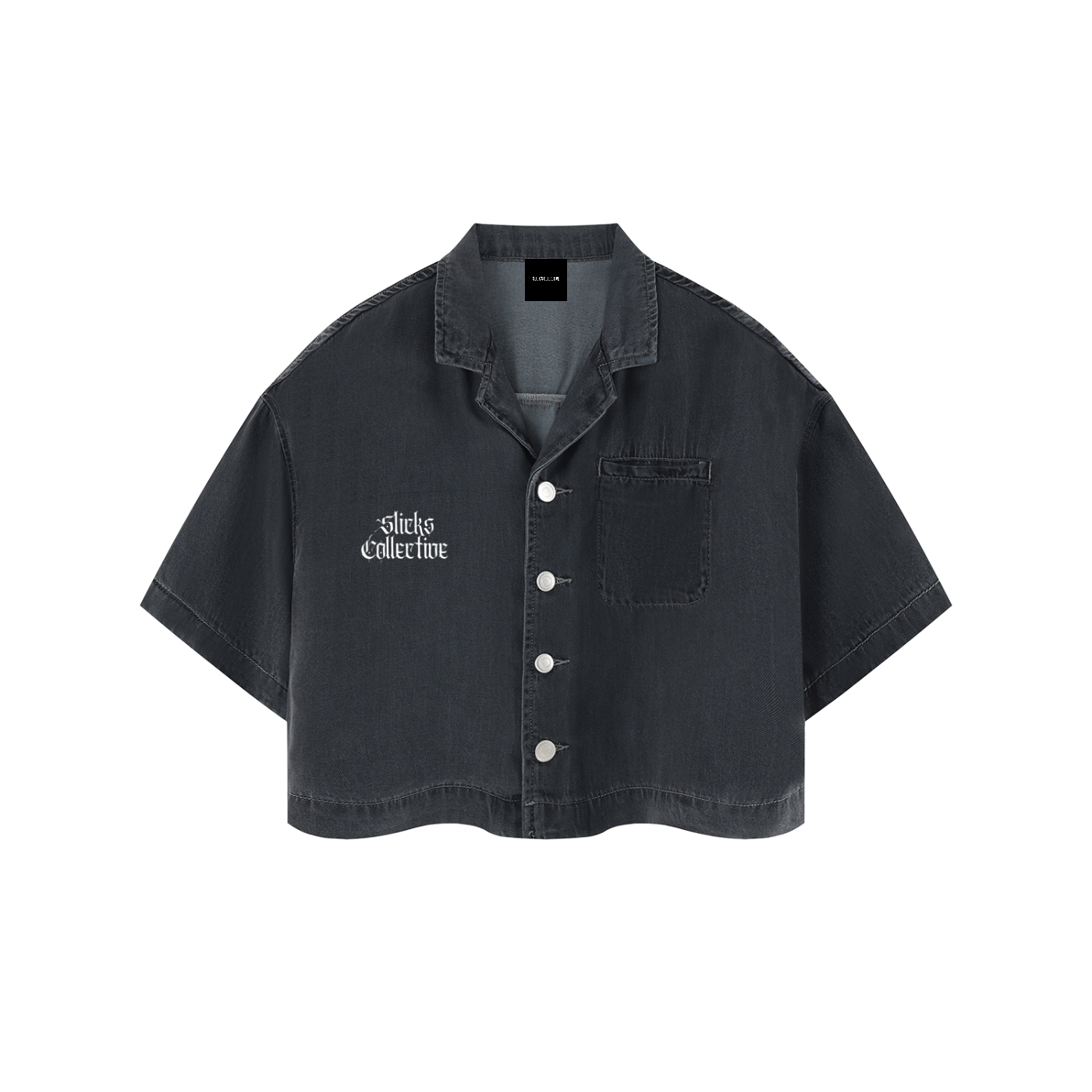 Women's Vintage Wash Boxy Cropped Shirt