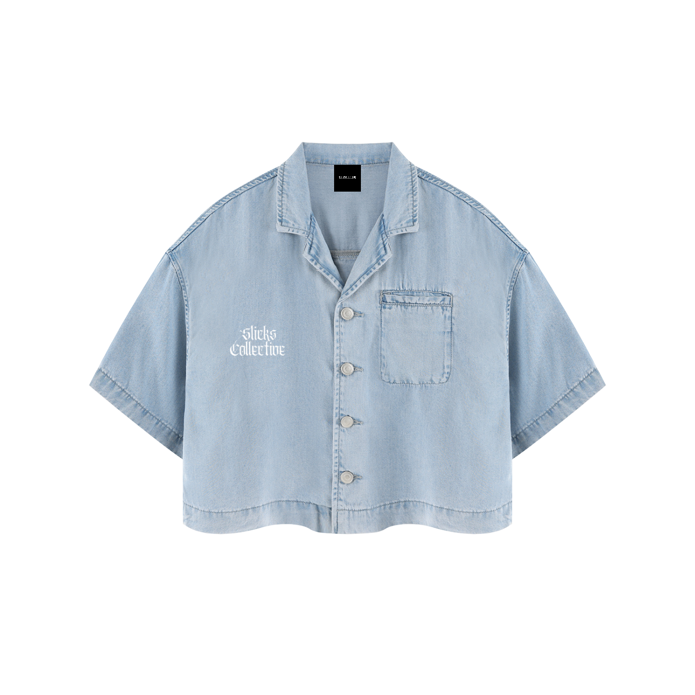 Women's Vintage Wash Boxy Cropped Shirt