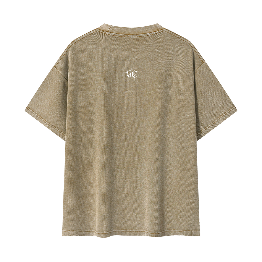 Mineral Wash Waffle Knit Tee - *Signature*