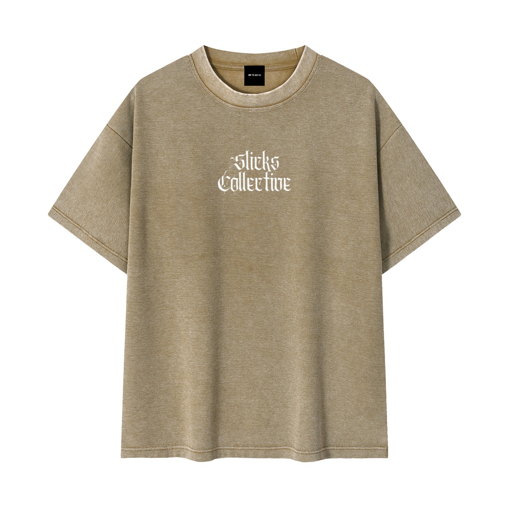 Mineral Wash Waffle Knit Tee - *Signature*
