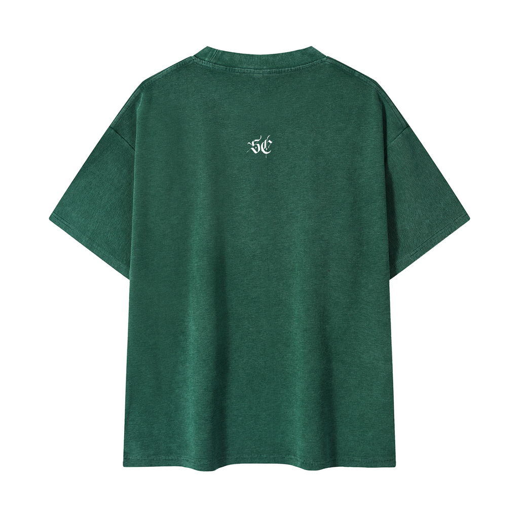 Mineral Wash Waffle Knit Tee - *Signature*