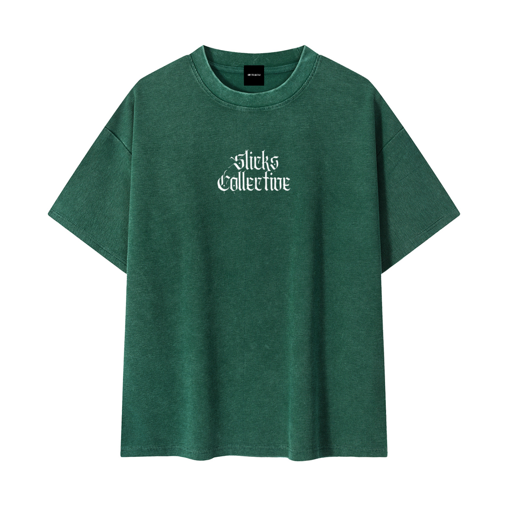 Mineral Wash Waffle Knit Tee - *Signature*
