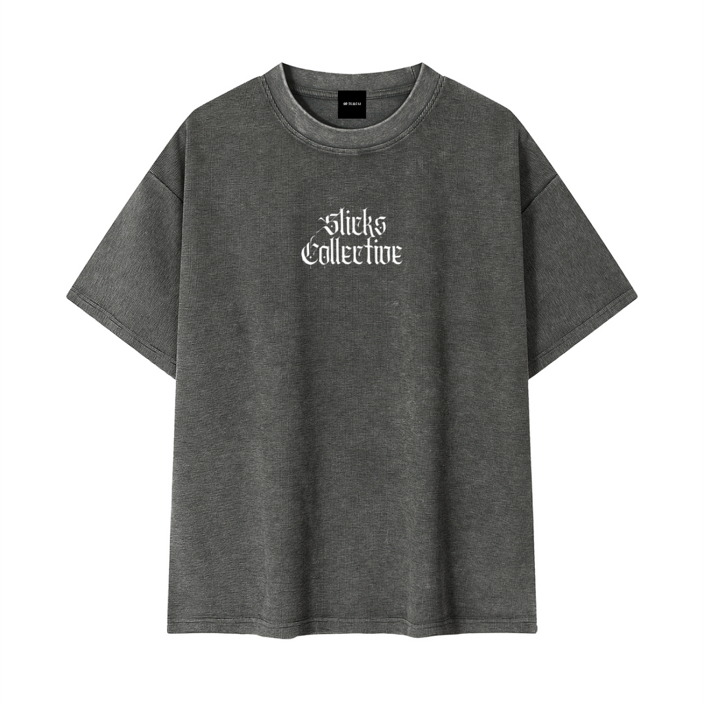 Mineral Wash Waffle Knit Tee - *Signature*