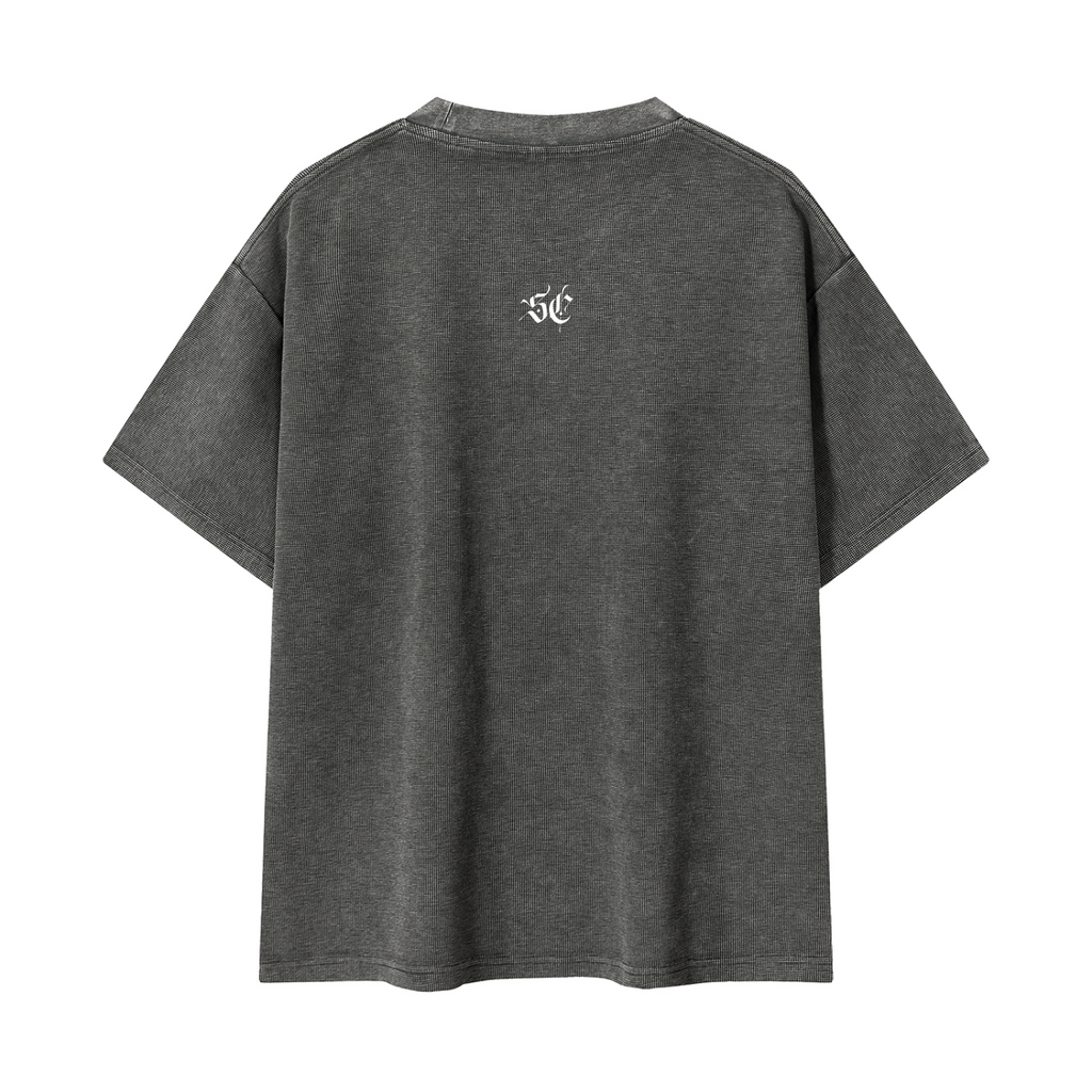 Mineral Wash Waffle Knit Tee - *Signature*