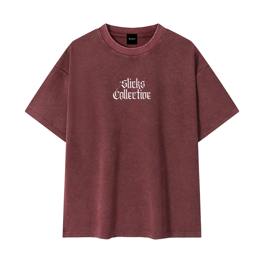 Mineral Wash Waffle Knit Tee - *Signature*