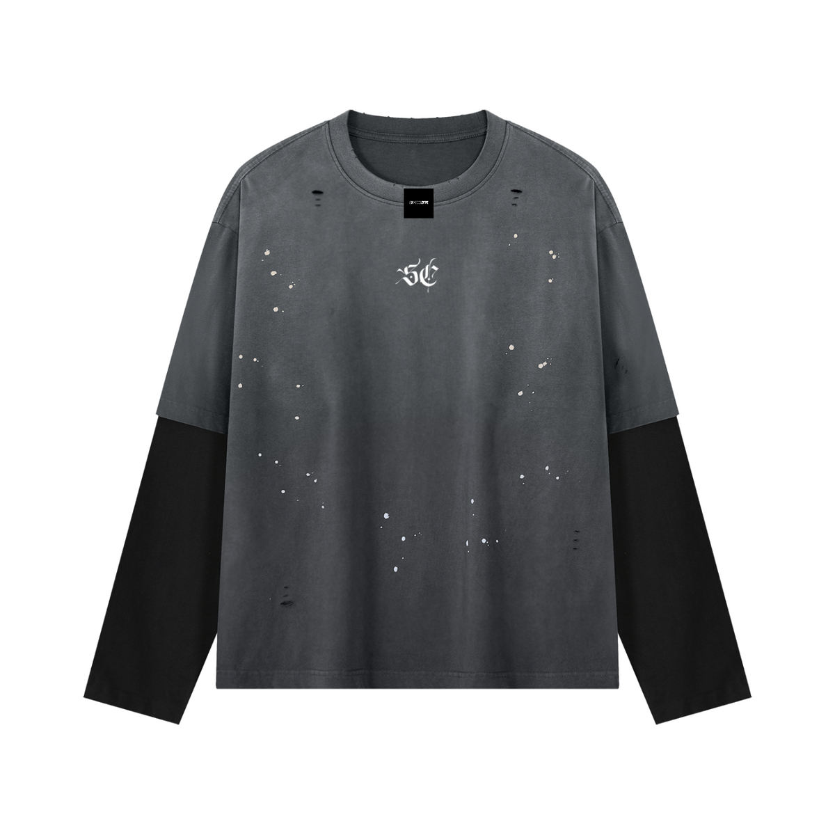 Grunge Fade Double-Sleeved Tee