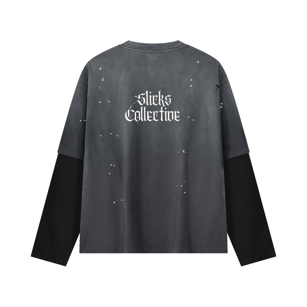 Grunge Fade Double-Sleeved Tee