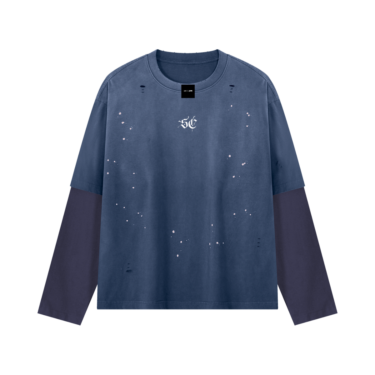 Grunge Fade Double-Sleeved Tee