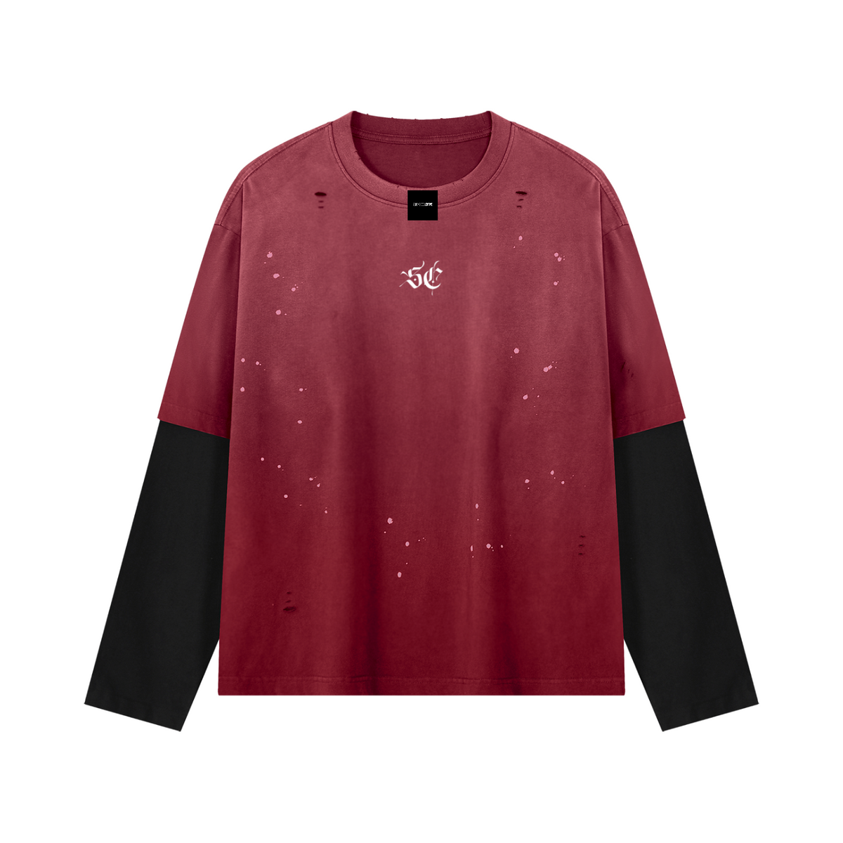 Grunge Fade Double-Sleeved Tee