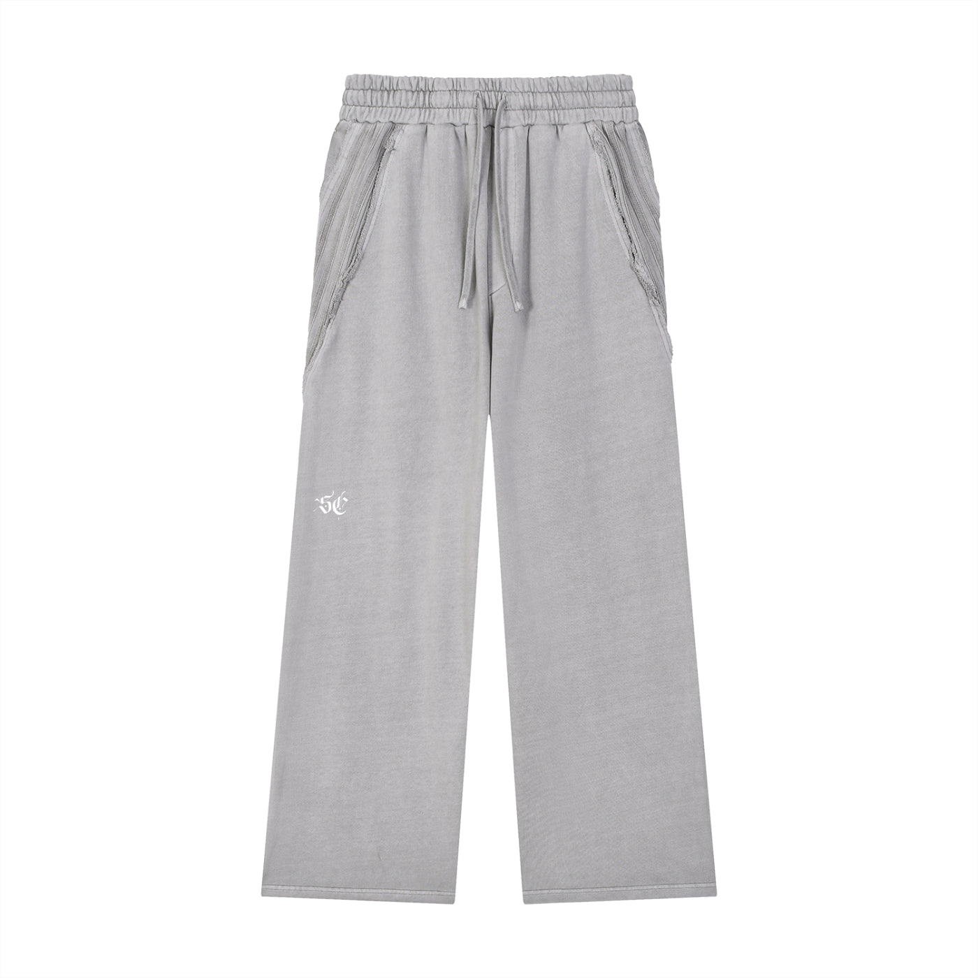 Snow Washed Tape Raw Edge Sweatpants - *Signature*
