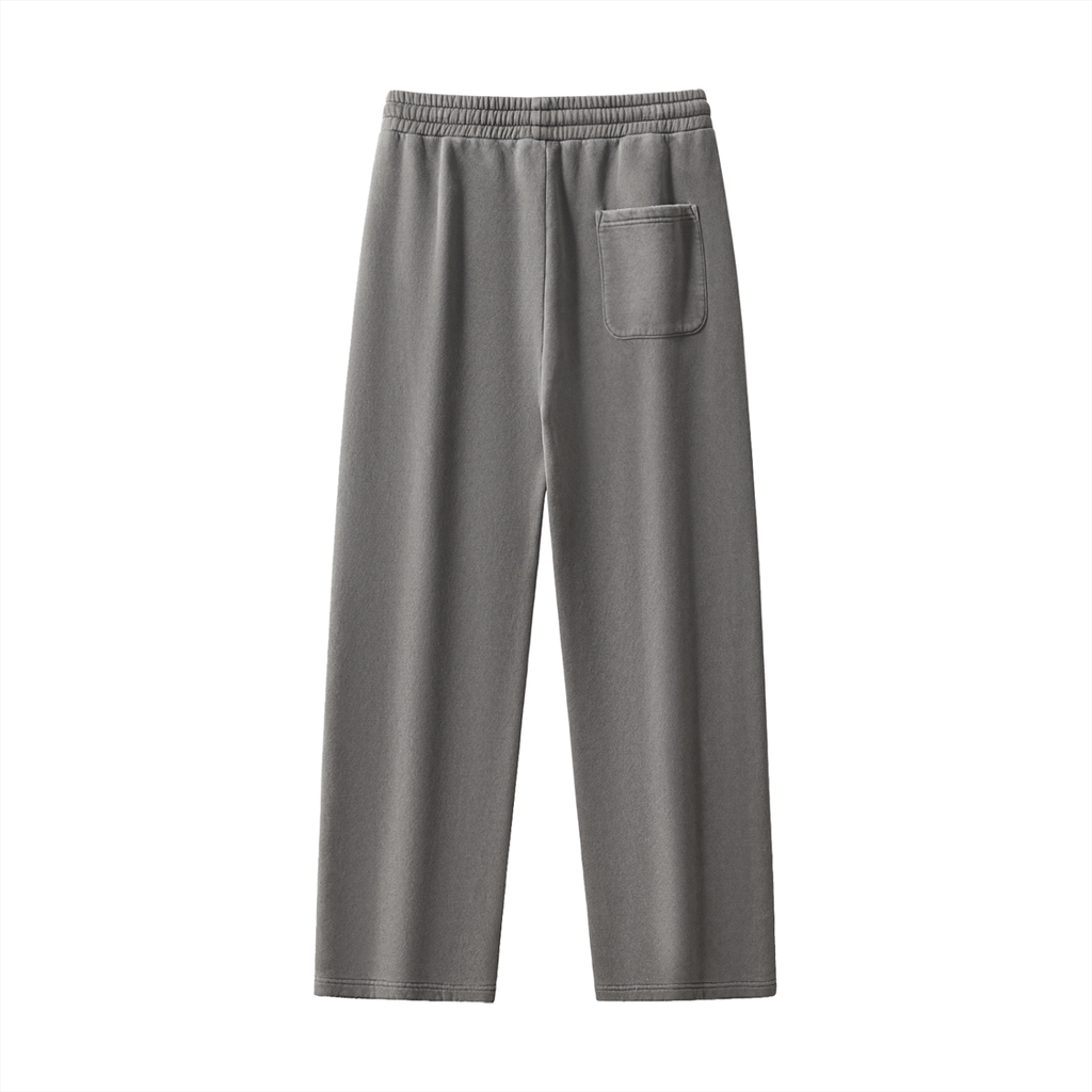 Frayed Enzyme Washed Fleece Sweatpants - *Signature*