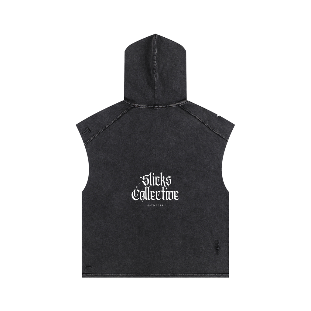 Snow Washed Hooded Tank Top - *Signature*