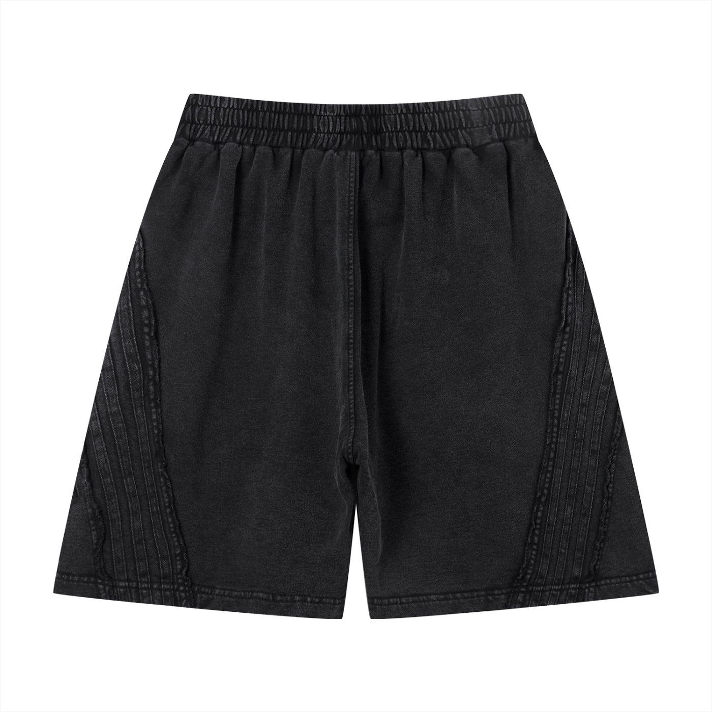 Unisex Vintage Wash Raw Edge Shorts - *Signature*
