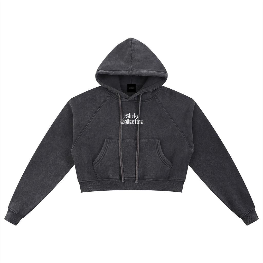 Snow Washed Cropped Hoodie - *Signature*