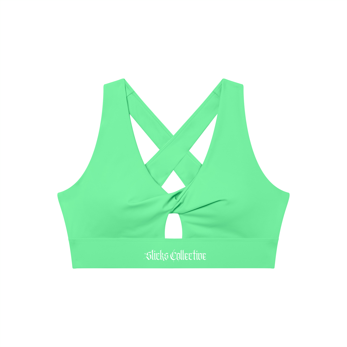 Women's Twist Front V-Neck Sports Bra - *Signature*