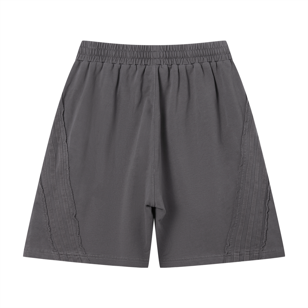 Unisex Vintage Wash Raw Edge Shorts - *Signature*