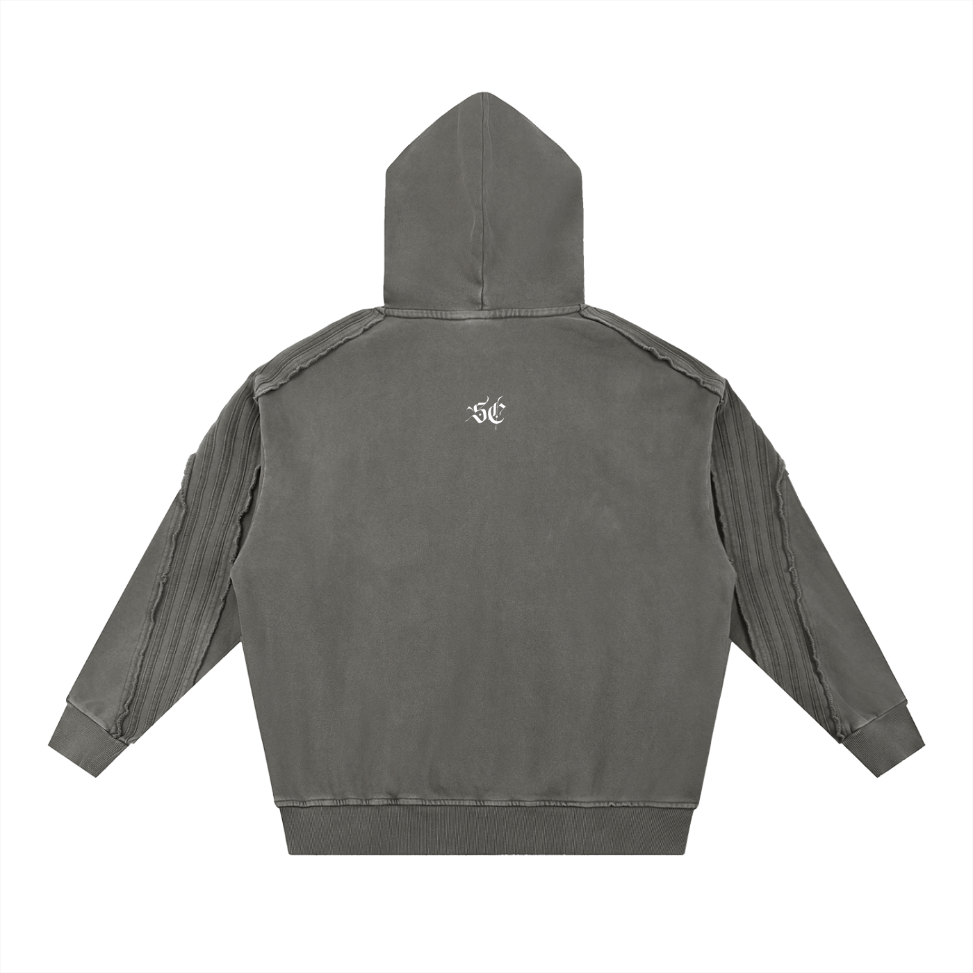 Snow Washed Tape Raw Edge Hoodie - *Signature*