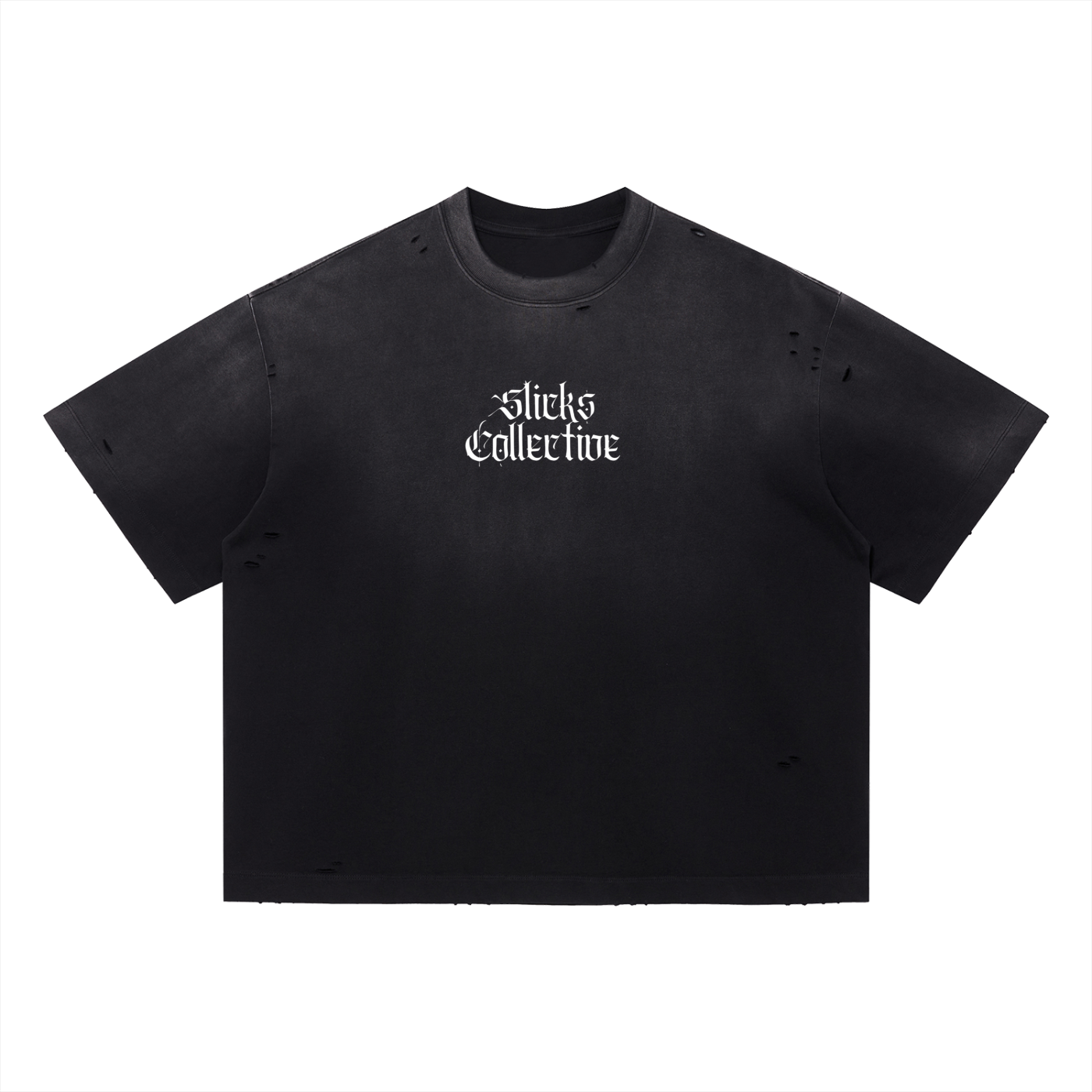 Vintage Washed Distressed Boxy Oversized Tee - *Signature*