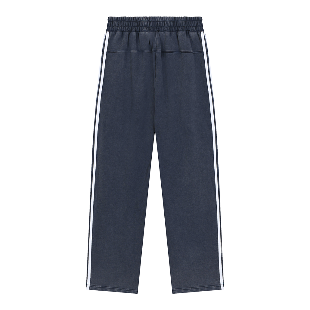 Snow Washed Contrast Tape Sweatpants - *Signature*